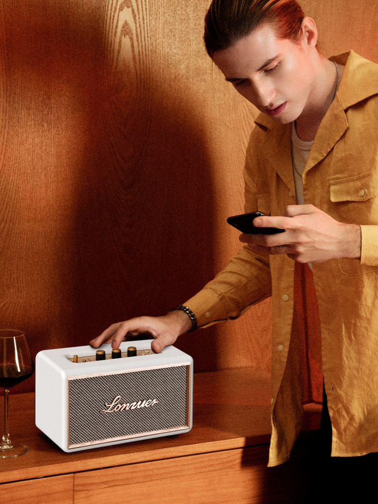 Беспроводная портативная колонка BukaTech Lonzuer Dream White, 60 Вт