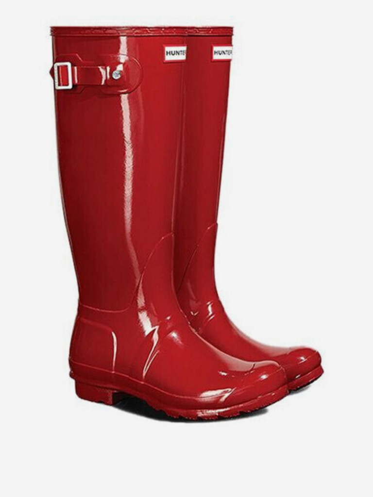 Сапоги резиновые женские HUNTER с пряжкой