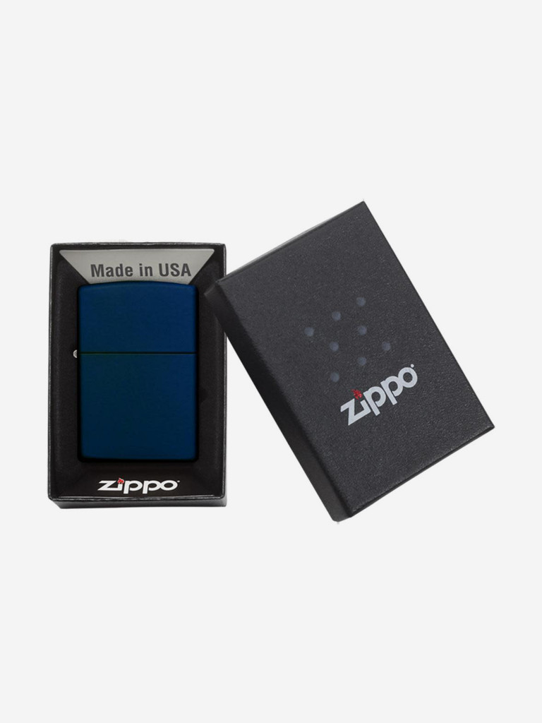 Зажигалка бензиновая ZIPPO 239 Classic Navy Matte