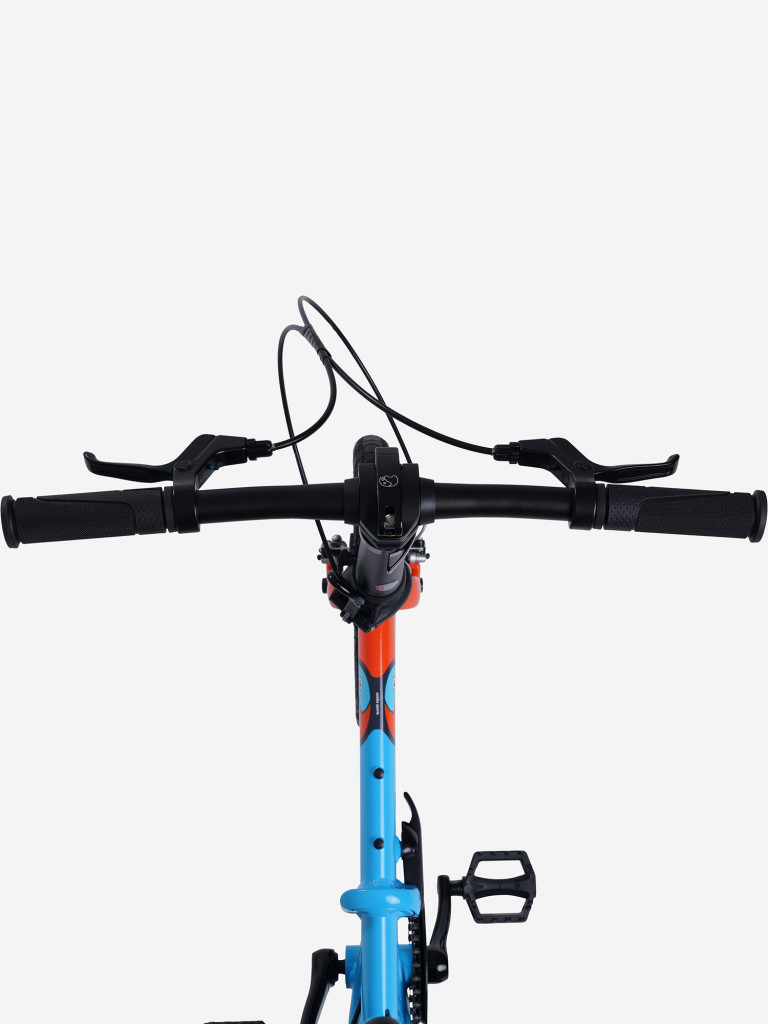 Велосипед Детский Складной Maxiscoo S007 PRO 14'' Синий с Оранжевым (2024)