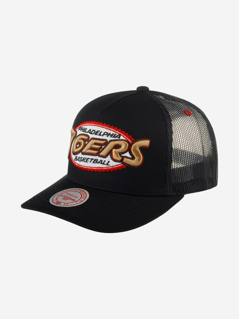 Бейсболка с сеточкой MITCHELL NESS HHSS5461-P76YYPPPBLCK Philadelphia 76Ers NBA (черный)