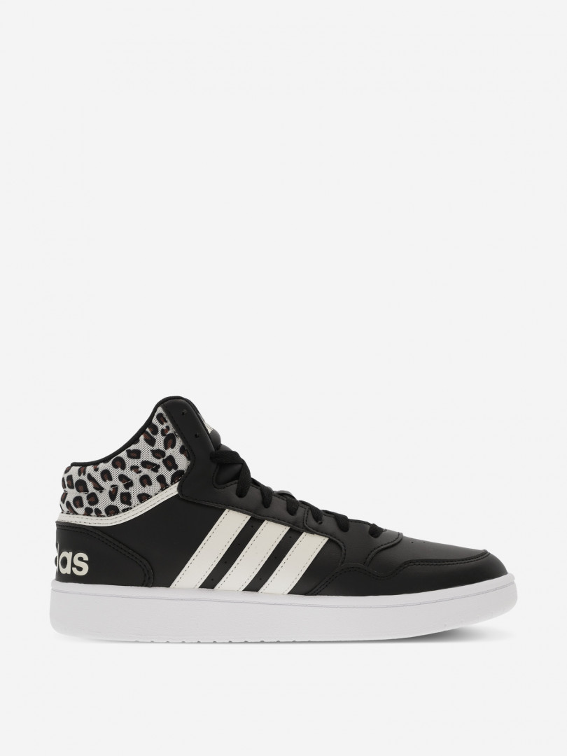 фото Кеды женские adidas hoops 3.0 mid, черный