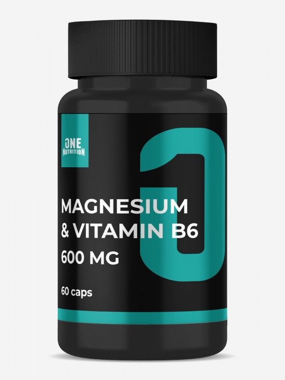Для имунной и нервной системы, Магний с Витамином B6, One Nutrition, 60 капсул