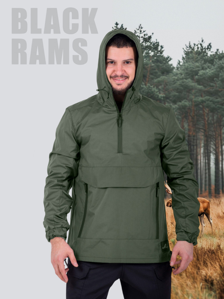 Ветровка для рыбалки Black Rams BRO 106 Хаки M