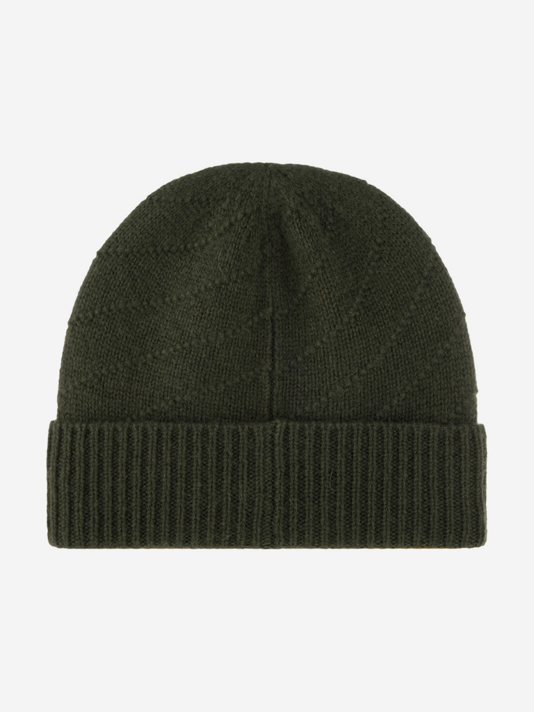 Шапка с отворотом STETSON 8599218 BEANIE CASHMERE (оливковый)