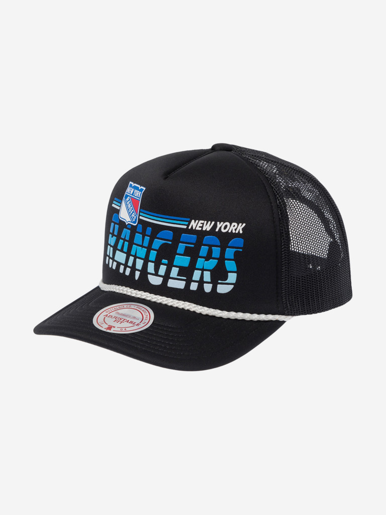 Бейсболка с сеточкой MITCHELL NESS HT11490-NYABLCK New York Rangers NHL