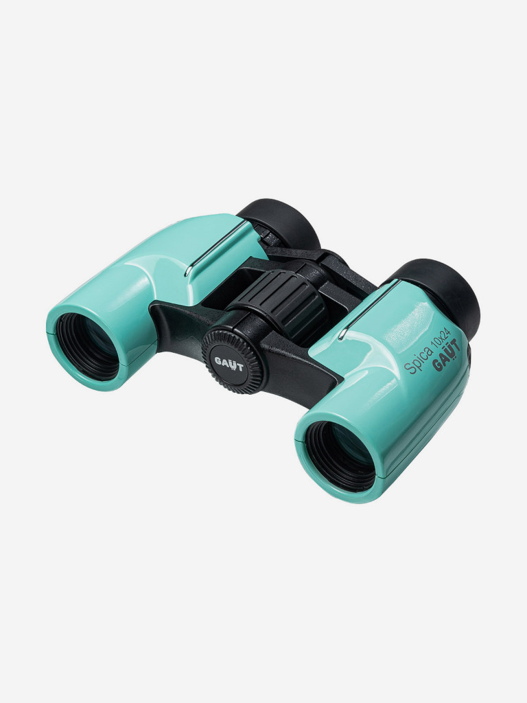 Бинокль GAUT Spica 10x24, Porro-призмы BAK4, цвет - бирюзовый, 377г