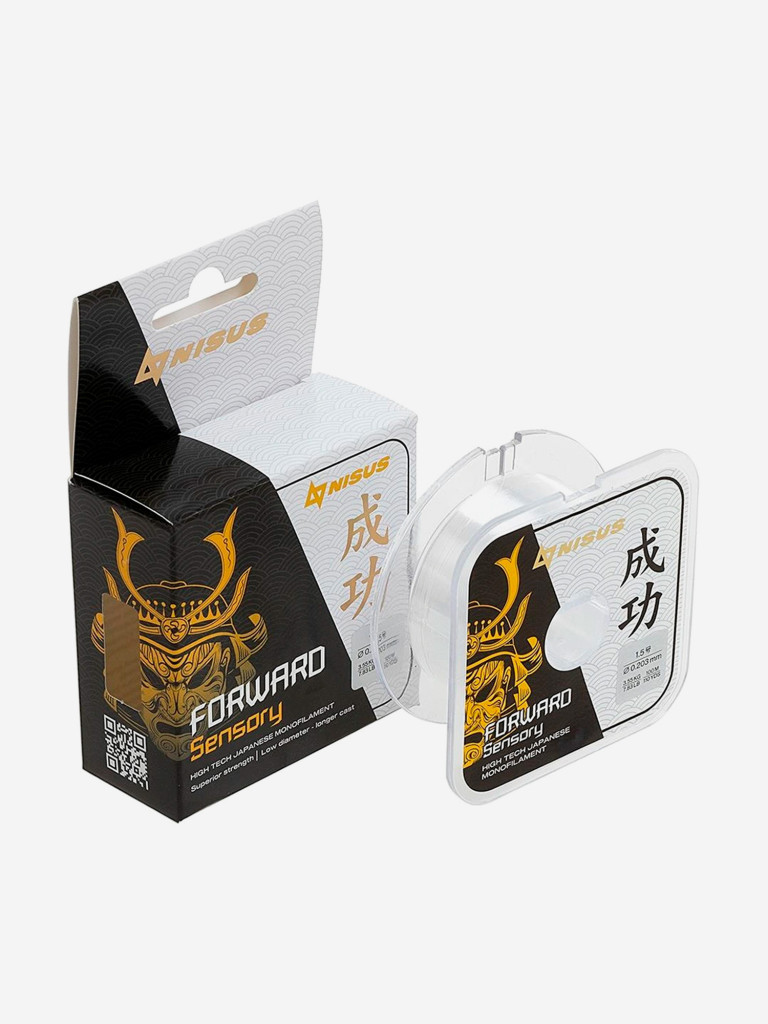 Леска для рыбалки Nisus FORWARD Sensory Nylon Transparent 0,203mm (N-FS-0203-100) 10 штук по 100 м