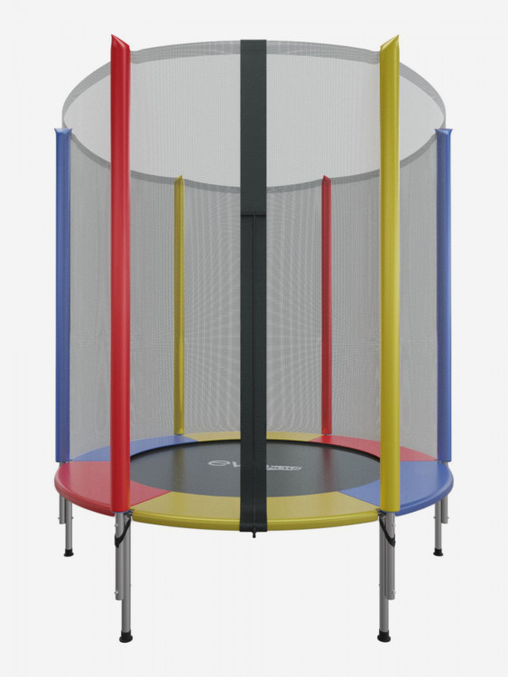 Батут каркасный EVO JUMP COLOR 4,5ft с внешней сеткой, диаметр 140 см