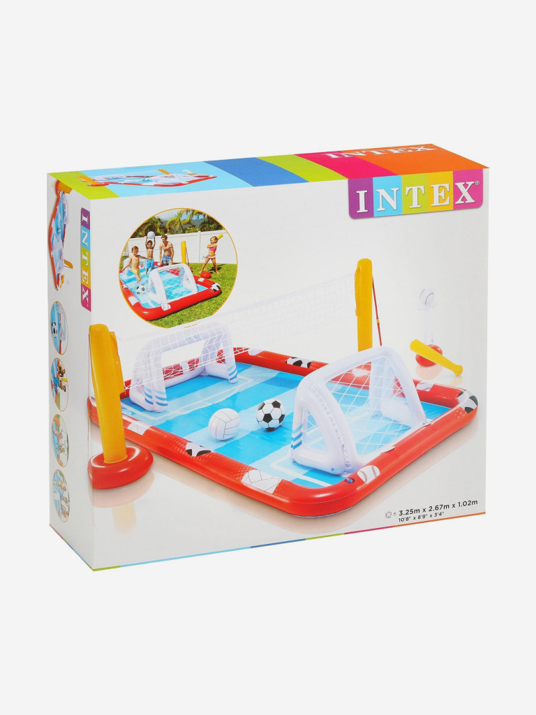 Игровой центр-бассейн Intex 57147 "Футбол, Волейбол" (325х267х102см) 3+