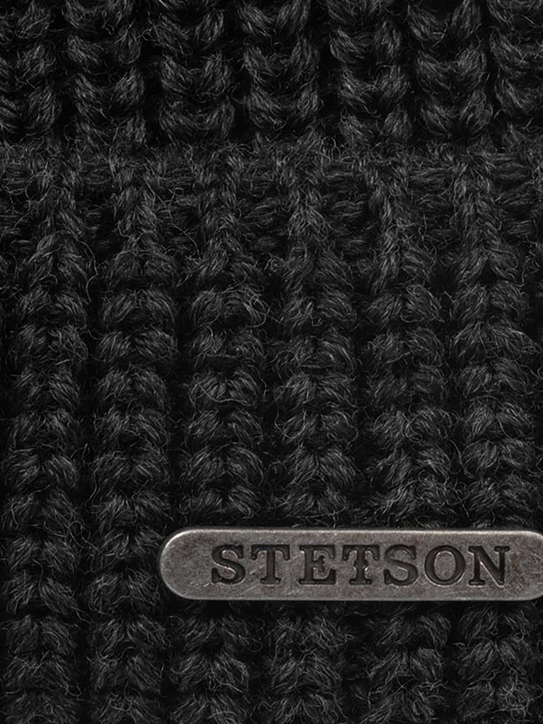 Шапка докер STETSON 8599302 NASHVILLE KNIT DOCKER (черный)