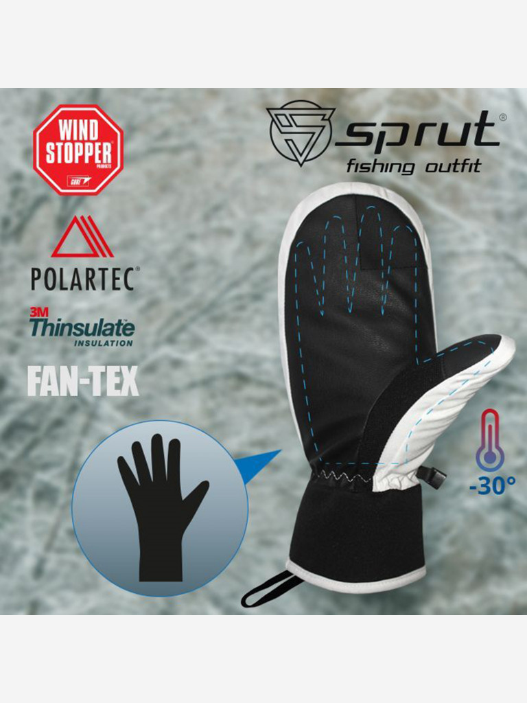 Варежки Sprut Thermal WS Mittens