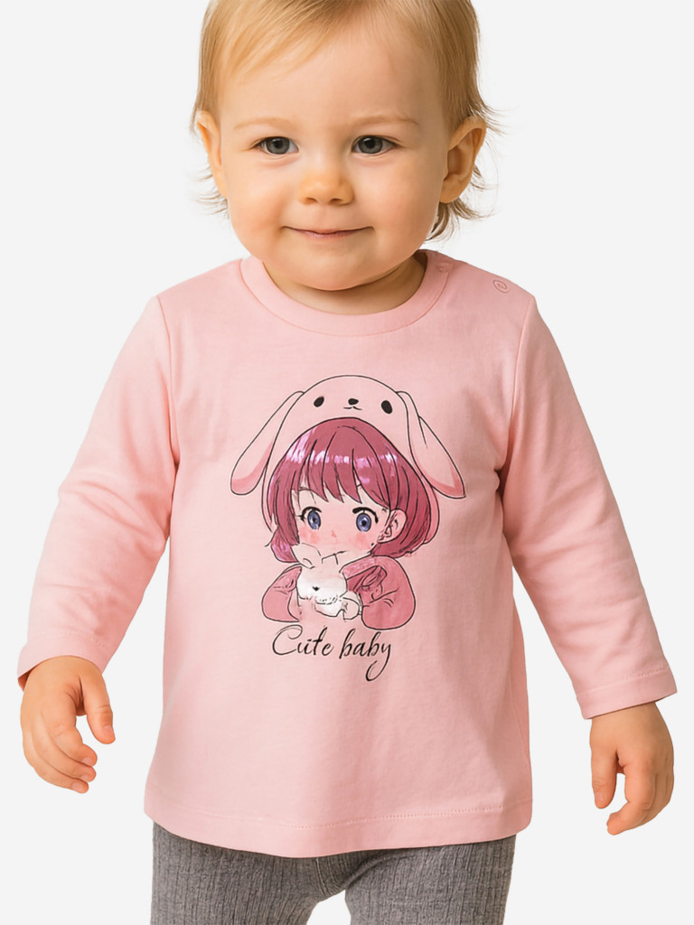 Лонгслив для девочки PlayToday