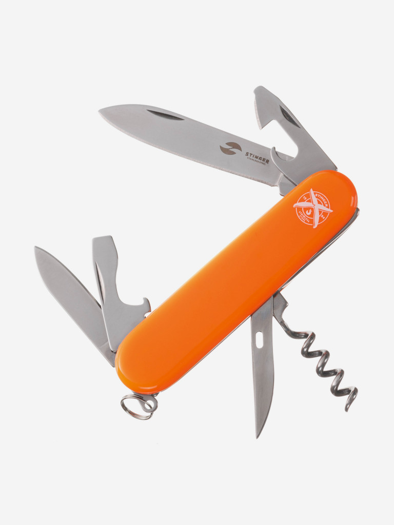 Нож перочинный STINGER, 90 мм, 11 функций