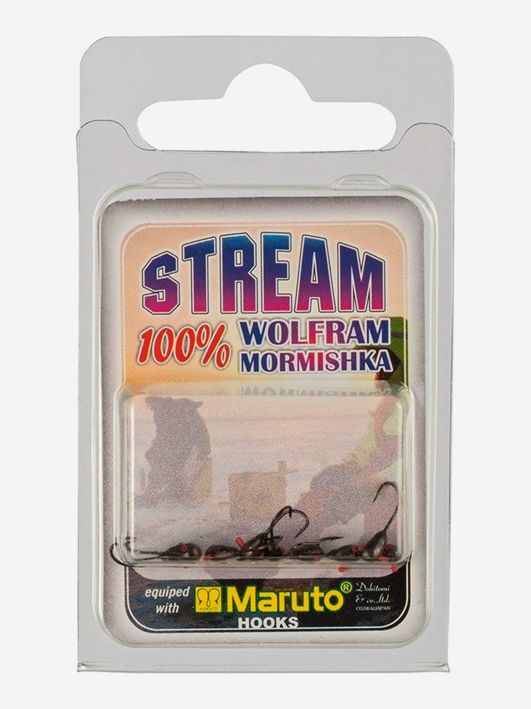 Мормышка Helios вольфрамовая Капля спорт с отверстием 3мм 0,45г Bn с кембриком (MW-3730C-Bn), 10 штук в упаковке