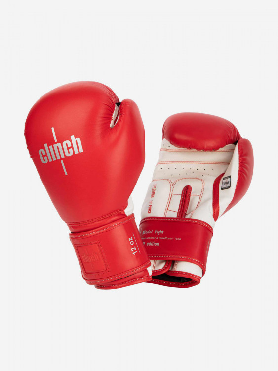 Перчатки боксерские Clinch Fight 2.0 красно-белые