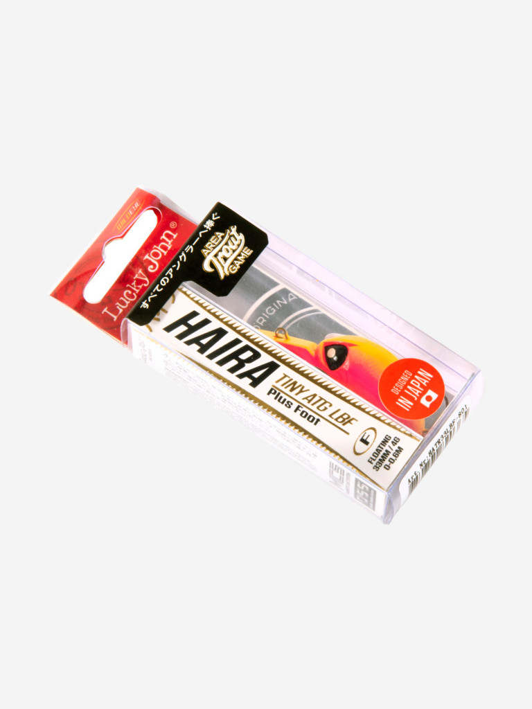 Воблер LUCKY JOHN Pro Series HAIRA TINY ATG LBF, длина 3,3 см, Plus Foot, крэнкбейт для форели