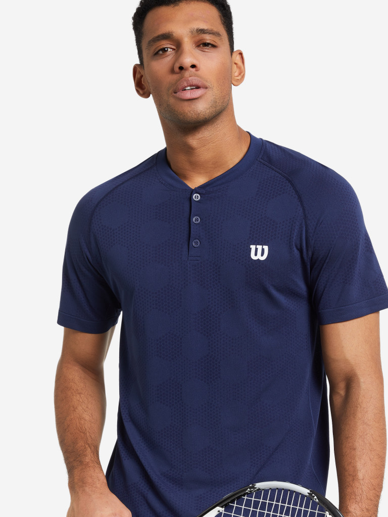 Поло мужское Wilson POWER SEAMLESS HENLEY