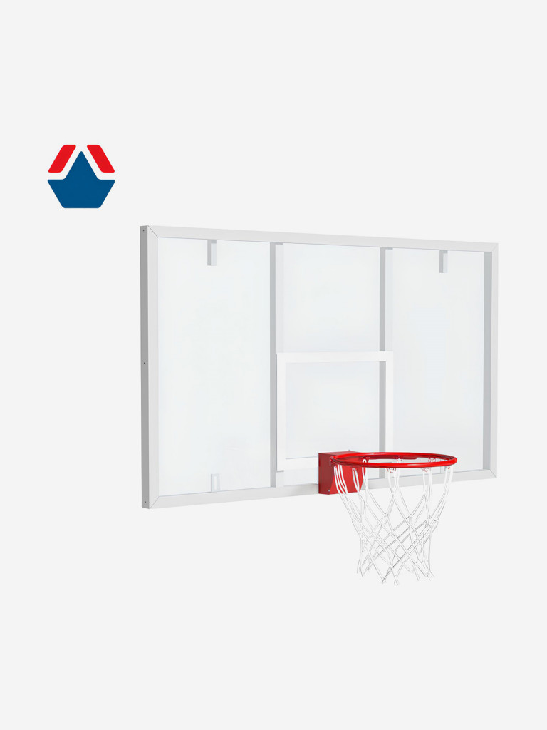 Щит баскетбольный профессиональный игровой OLIMPCITI, оргстекло, 15мм, 1800х1050, для ферм