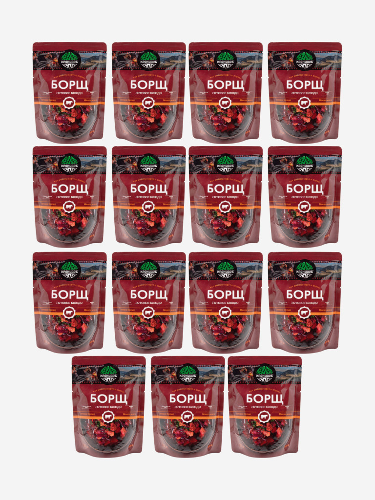 Готовое блюдо Борщ 300 г. (Кронидов) 15шт*300г, 4,5кг