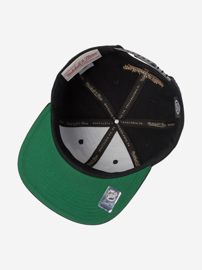 Бейсболка с прямым козырьком MITCHELL NESS HS9731-VGKBLCK Vegas Golden Knights NHL