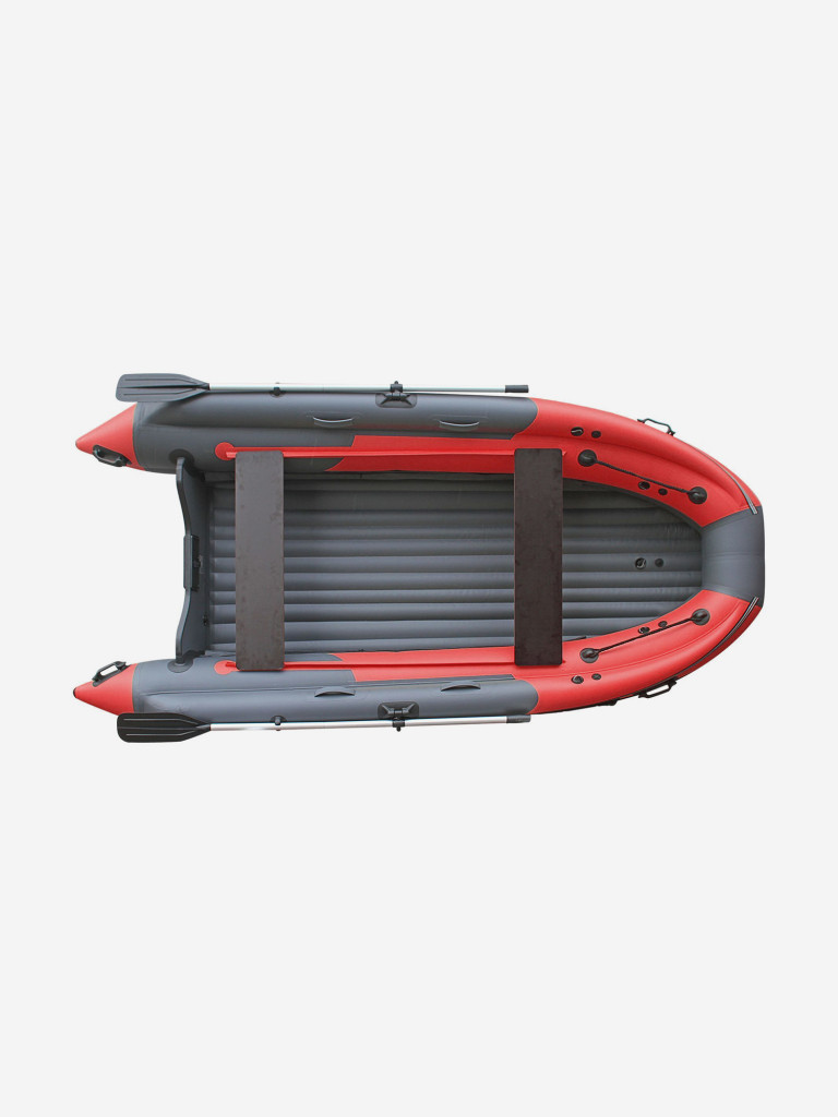 Лодка Reef Skat Triton (Риф Скат Тритон) 390 NDFi с интегрированным фальшбортом, серо-красная
