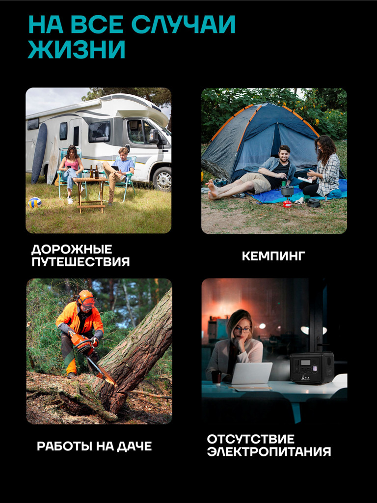 Портативная электростанция ONLY Level 800 Вт 160000 емкость