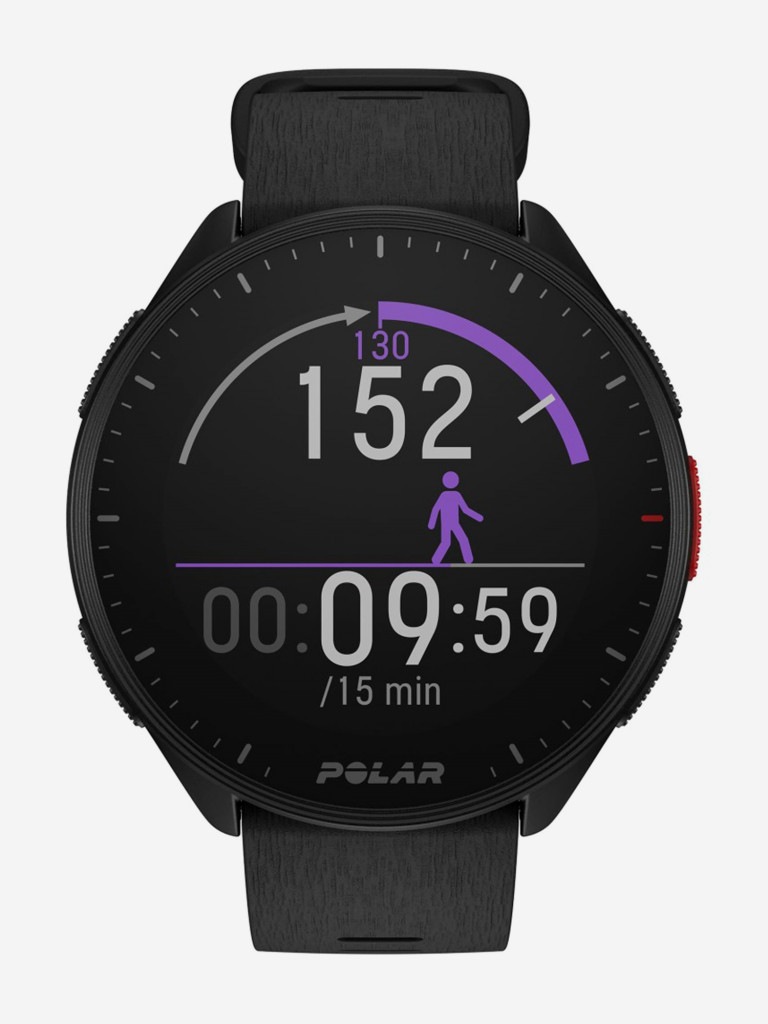 Умные часы Polar Pacer Night Black, 45mm, черный