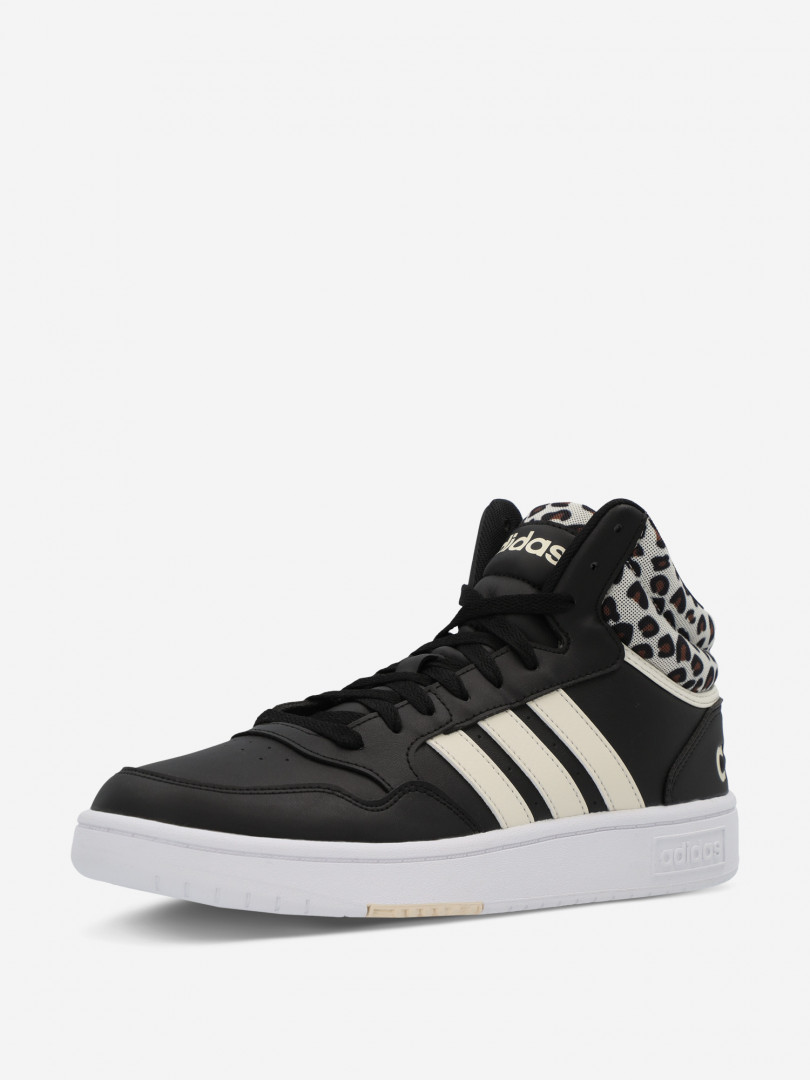 фото Кеды женские adidas hoops 3.0 mid, черный