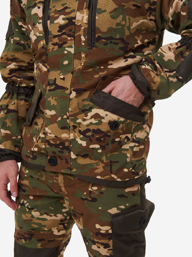 Костюм мужской Huntsman Горка-5 демисезонный ветровлагозащитный из смесовой ткани рипстоп для охоты и рыбалки