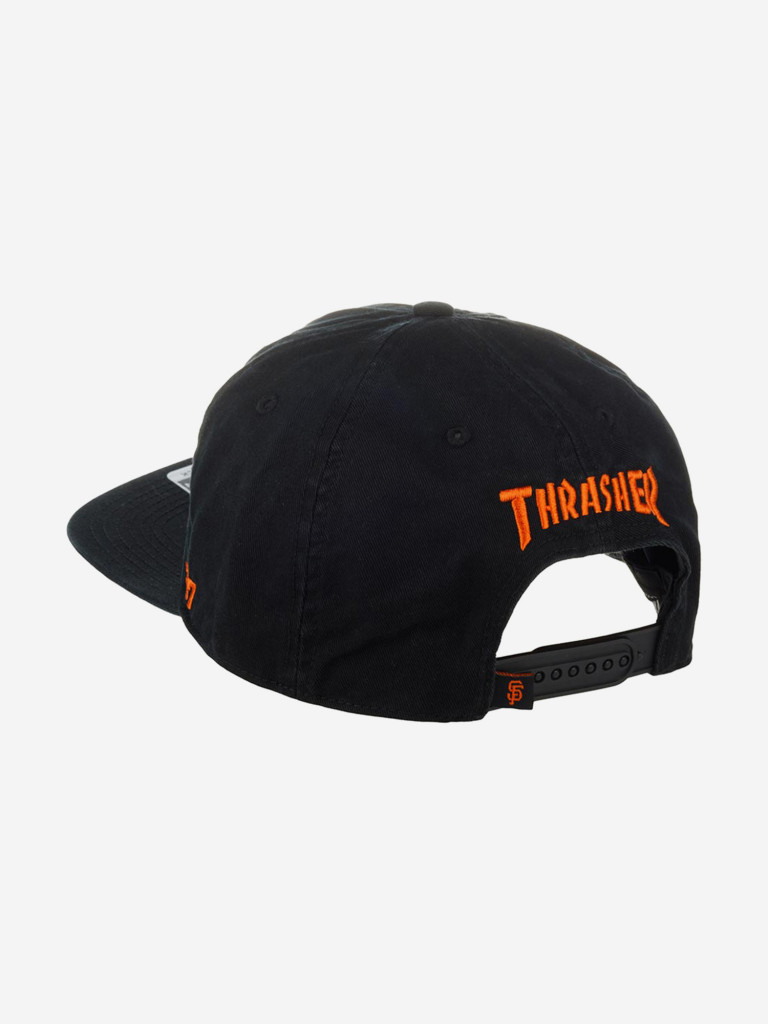 Бейсболка с прямым козырьком 47 BRAND BX-GLDMR102GWP-BK San Francisco Giants x Thrasher MLB