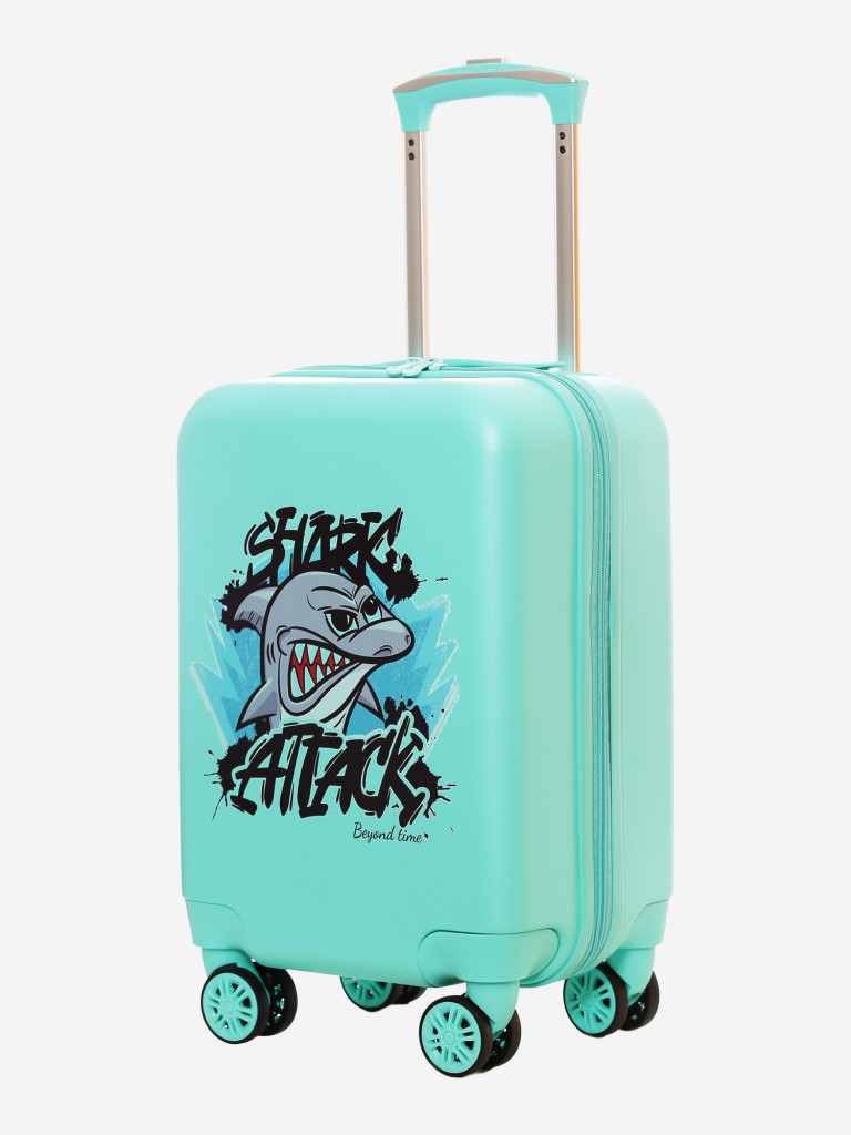 Чемодан детский BEYOND TIME R138 Акула зеленый