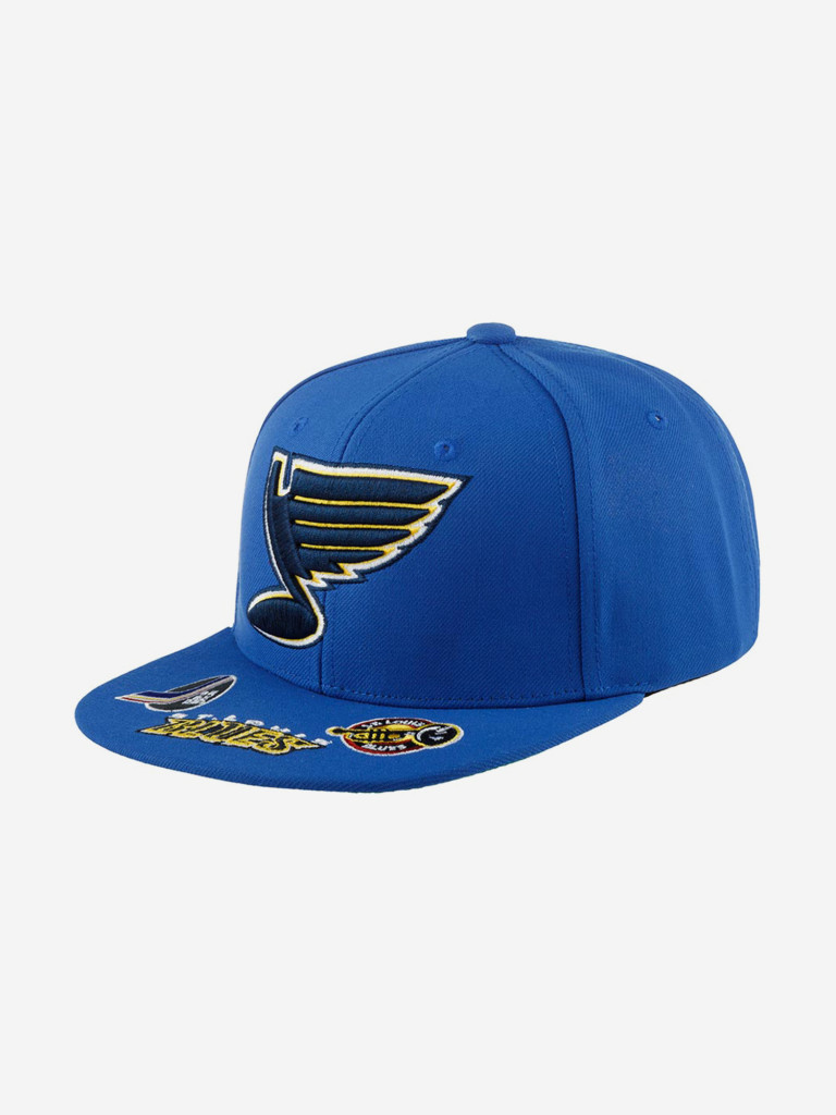 Бейсболка с прямым козырьком MITCHELL NESS 6HSSSH22089-SLUBLUE St Louis Blues NHL