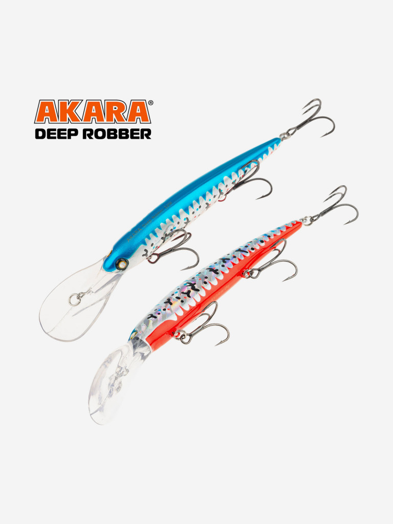 Воблер Akara Deep Robber 120F минноу плавающий для троллинга на щуку, судака, сома 19гр A297