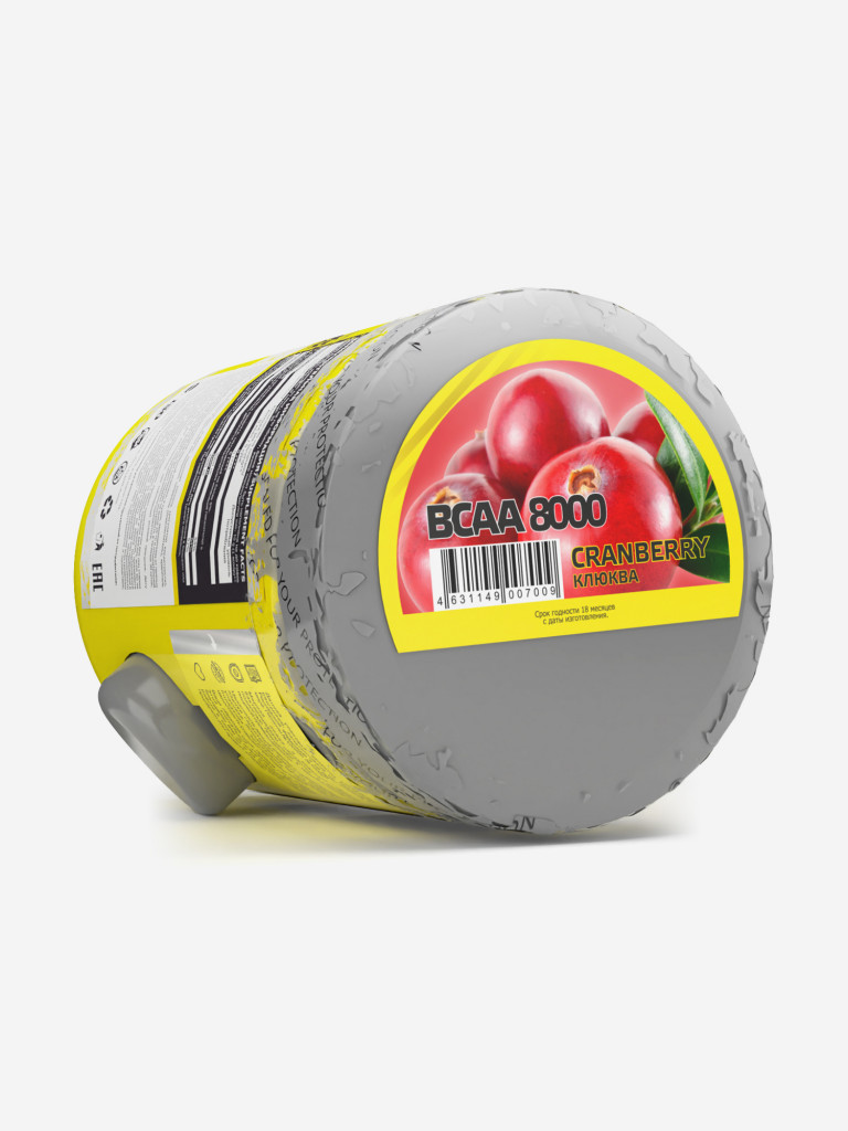 Аминокислоты BCAA 2:1:1 Steelpower BCAA 8000, 300 г, Клюква