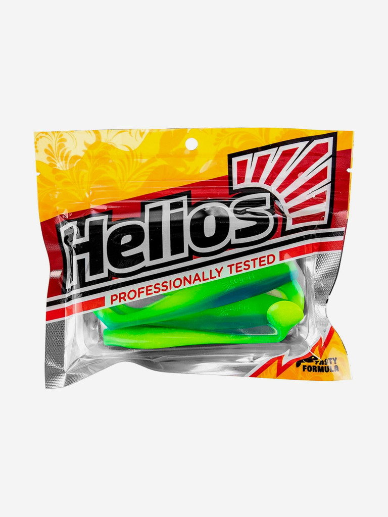 Мягкая приманка Helios Zander, 4'' / 10,2 см, Blue Lime, 5 шт (HS-36-040)