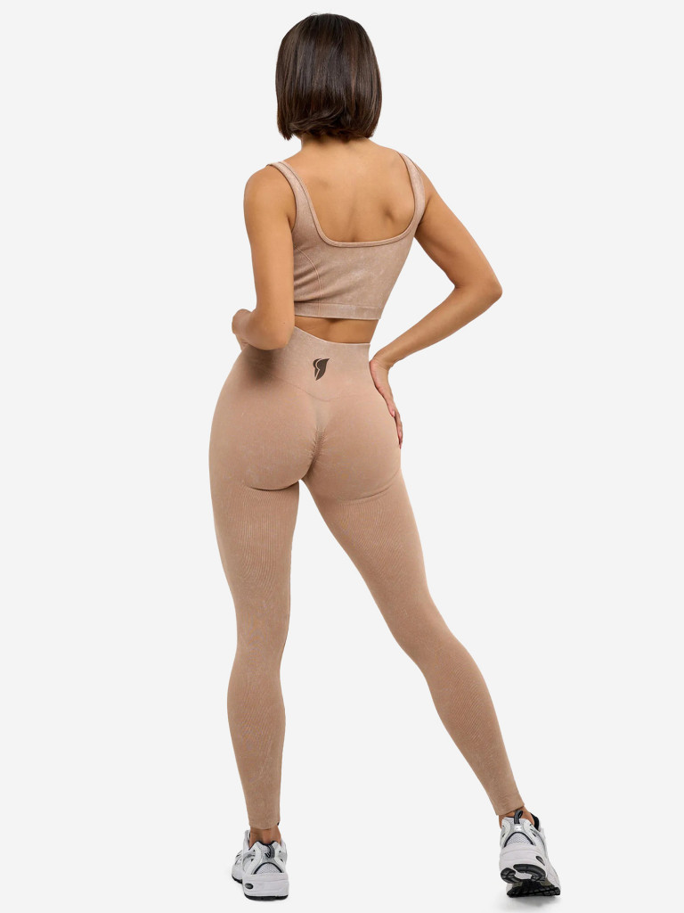 Лосины женские Bona Fide: Marble Leggings "Beige"
