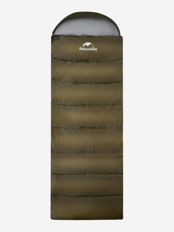 Спальный мешок Naturehike U350S с капюшоном, хаки