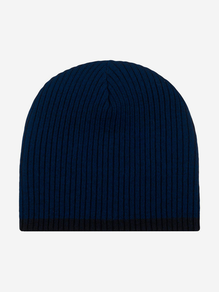 Шапка без отворота STETSON 8699312 BEANIE REVERSIBLE MERINO WOOL (синий)