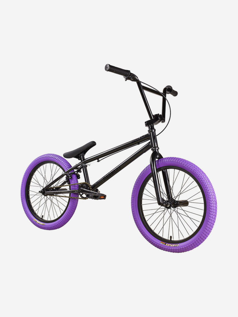 Велосипед подростковый Stark Madness BMX 4 серо-фиолетовый/черный/фиолетовый