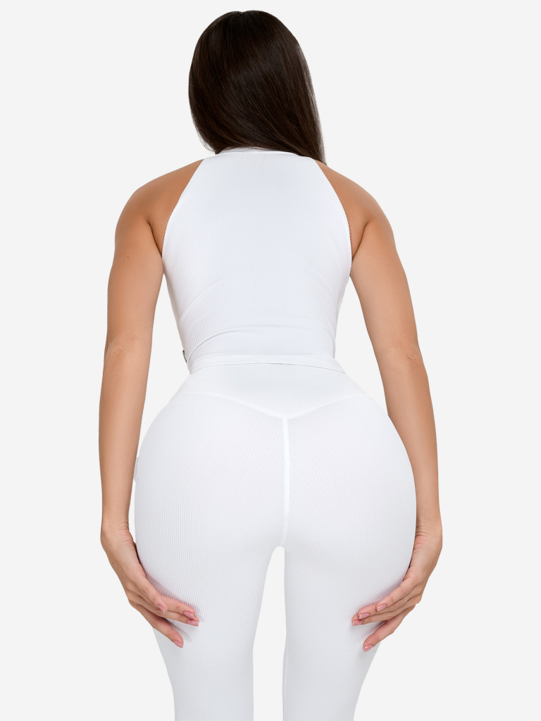 Лосины женские Bona Fide: Leggings "Ribbed White"