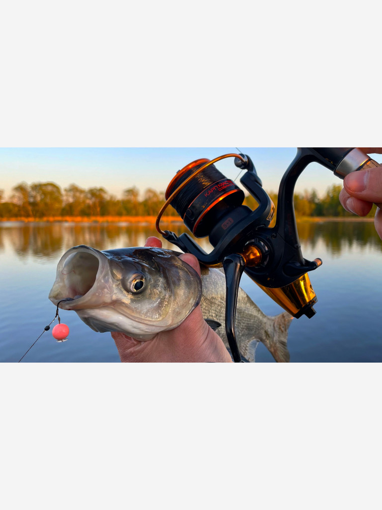 Катушка карповая с байтраннером Волжанка Карп Мастер 3000