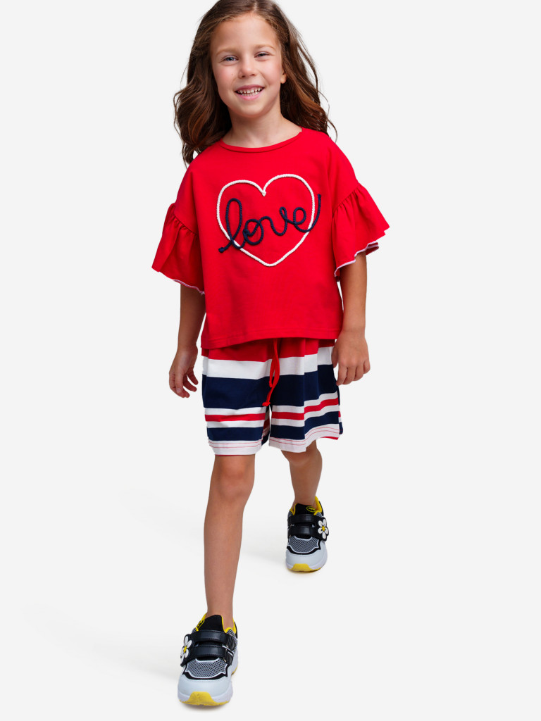 Комплект Playtoday для девочки: футболка, шорты