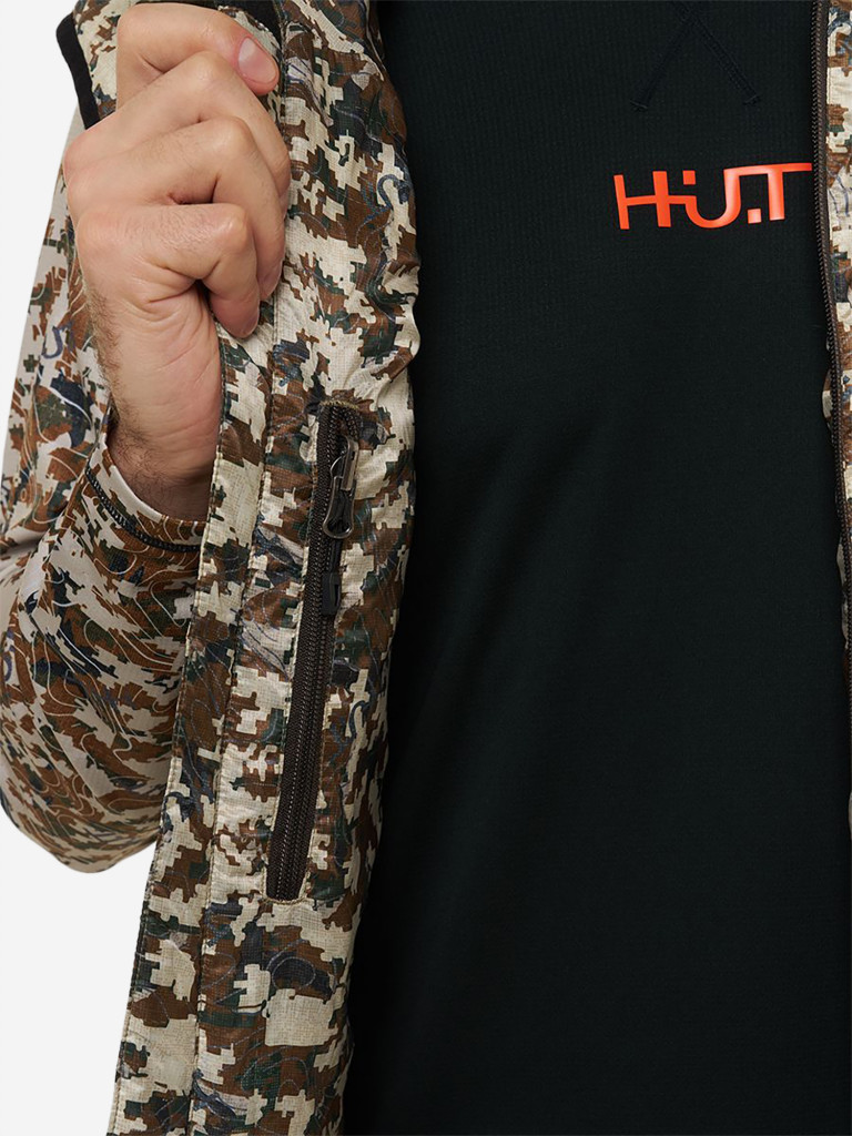 Жилет HUT TAIGA мужской утепленный для охоты, камуфляж