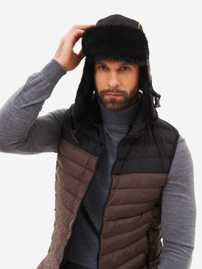 Шапка-ушанка зимняя мужская Huntsman Siberia Breathable меховая мембранная