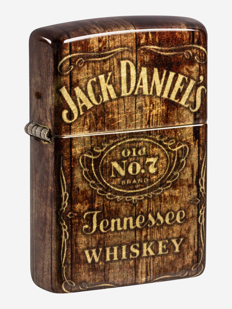 Зажигалка бензиновая ветроустойчивая Zippo Jack Daniel's 540 Tumbled Brass
