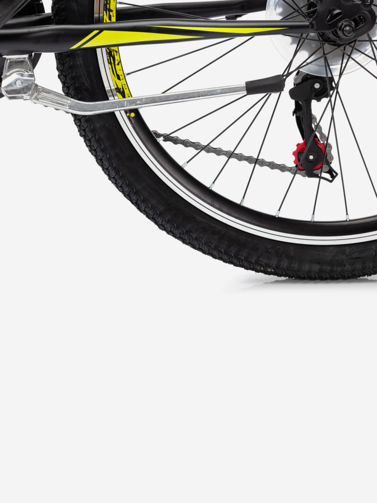 Велосипед CAPRIOLO MTB RAPID (3 X 6), рама сталь 13'', колёса 24'' (чёрный - жёлтый)