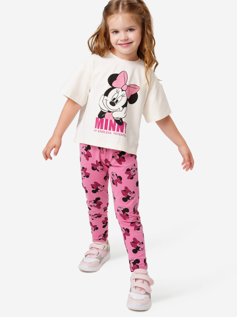 Комплект для девочки: футболка, леггинсы PlayToday