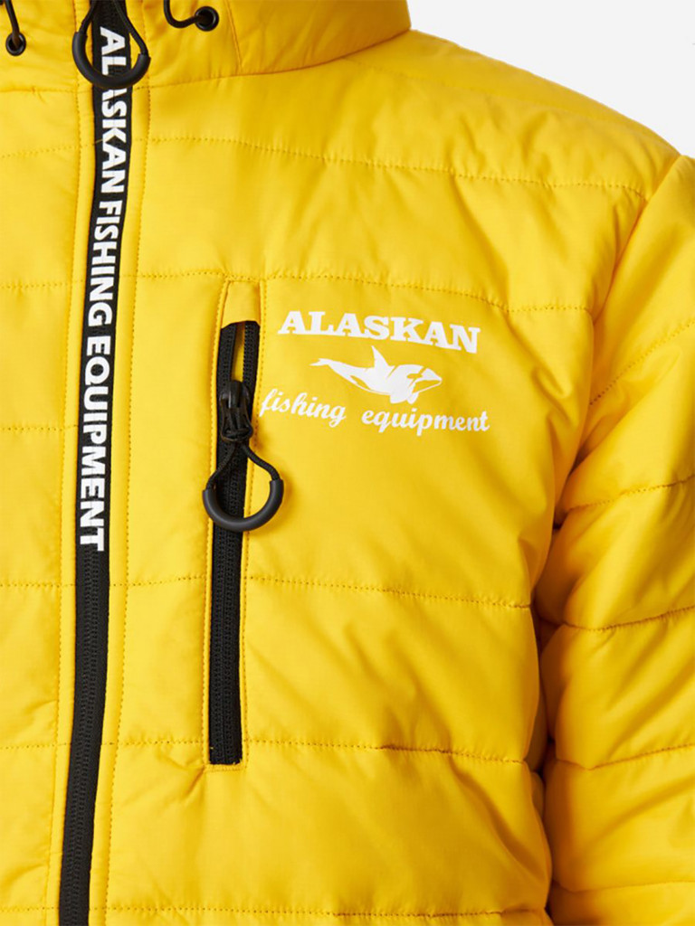 Куртка мужская Alaskan Juneau Yellow утепленная стеганая для рыбалки и охоты