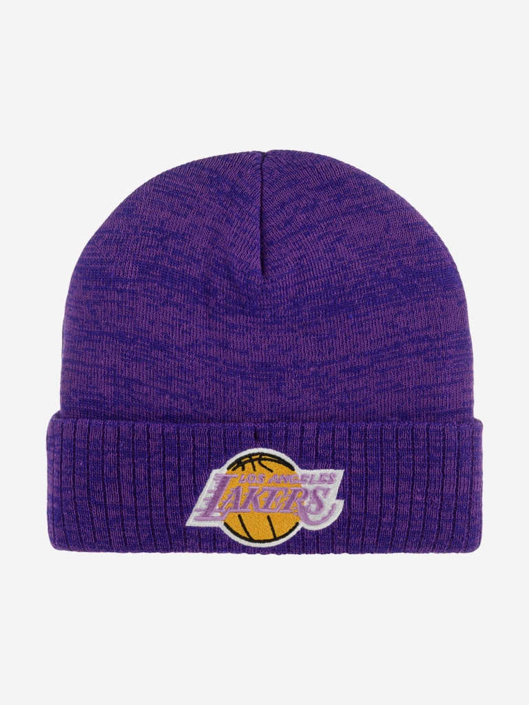 Шапка с отворотом MITCHELL NESS KTCFMM19260-LALPURP Los Angeles Lakers NBA
